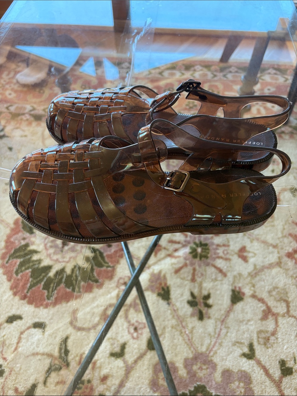 Loeffler Randall Brown Jelly Sandals - Picture 2 of 4